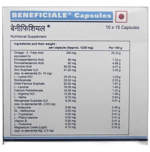 beneficiale capsule 15's